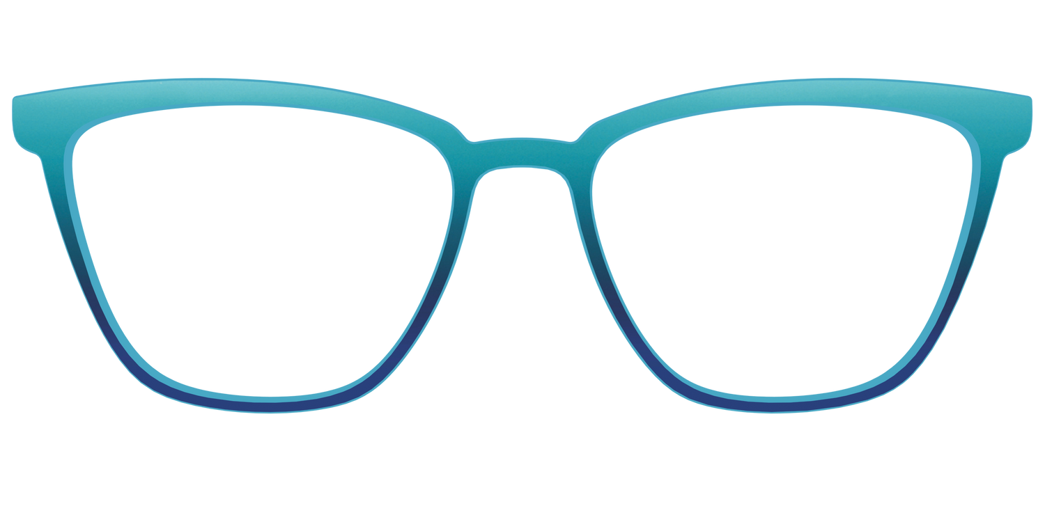 The Ocean Blue - Front Top Image - Pair Eyewear