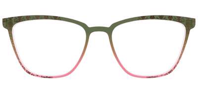 The Olive to Rose Trellis with Champagne Foil - Front Top Thumbnail - Pair Eyewear