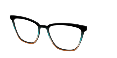 The Onyx to Rust Gradient - Angle Top Thumbnail - Pair Eyewear
