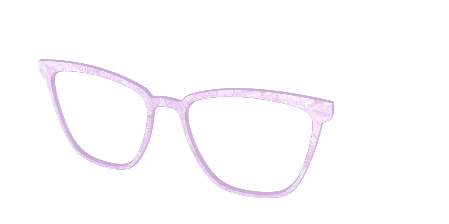 The Pale Iris Pearl Marble - Angle Top Image - Pair Eyewear