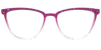 The Pink Ombre Gold Foil Crystal - Front Top Thumbnail - Pair Eyewear