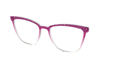 The Pink Ombre Gold Foil Crystal - Angle Top Thumbnail - Pair Eyewear