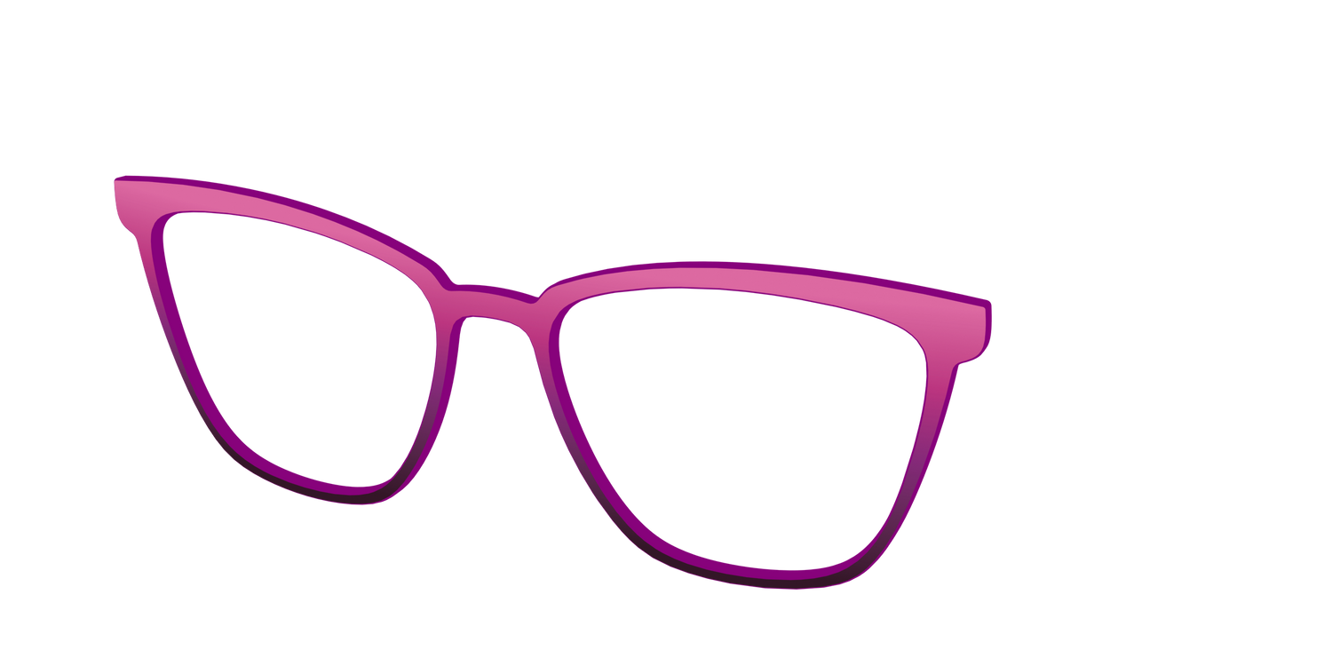 The Pink to Plum Gradient - Angle Top Image - Pair Eyewear