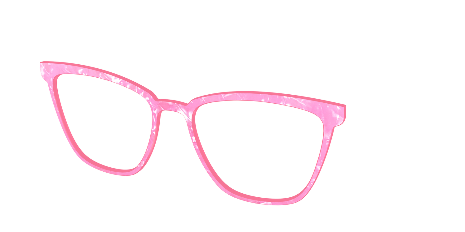 The Pink Tourmaline Pearl Marble - Angle Top Image - Pair Eyewear