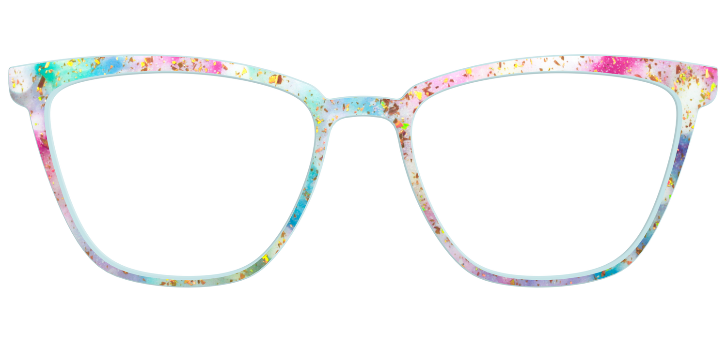 The Pixie Bokeh with Gold Flakes - Front Top Image - Pair Eyewear
