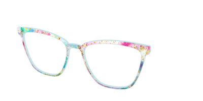 The Pixie Bokeh with Gold Flakes - Angle Top Thumbnail - Pair Eyewear