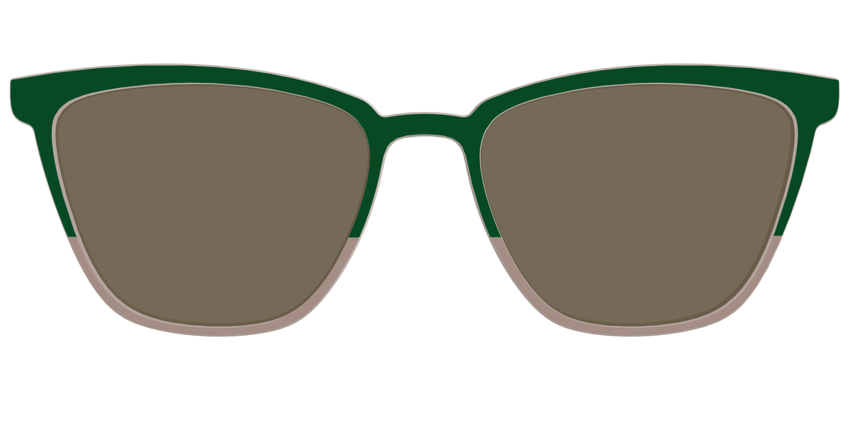 The Polarized Cedar & Sap Crystal Split Sun Top - Front Top Image - Pair Eyewear