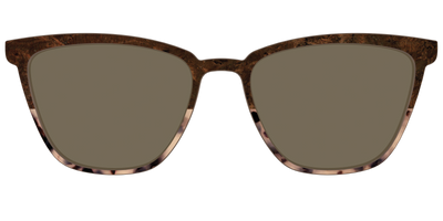 The Polarized Dark Oak Tortoise Split Sun Top - Front Top Thumbnail - Pair Eyewear
