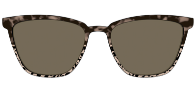 The Polarized Ink Blot Tortoise Split Sun Top - Front Top Thumbnail - Pair Eyewear