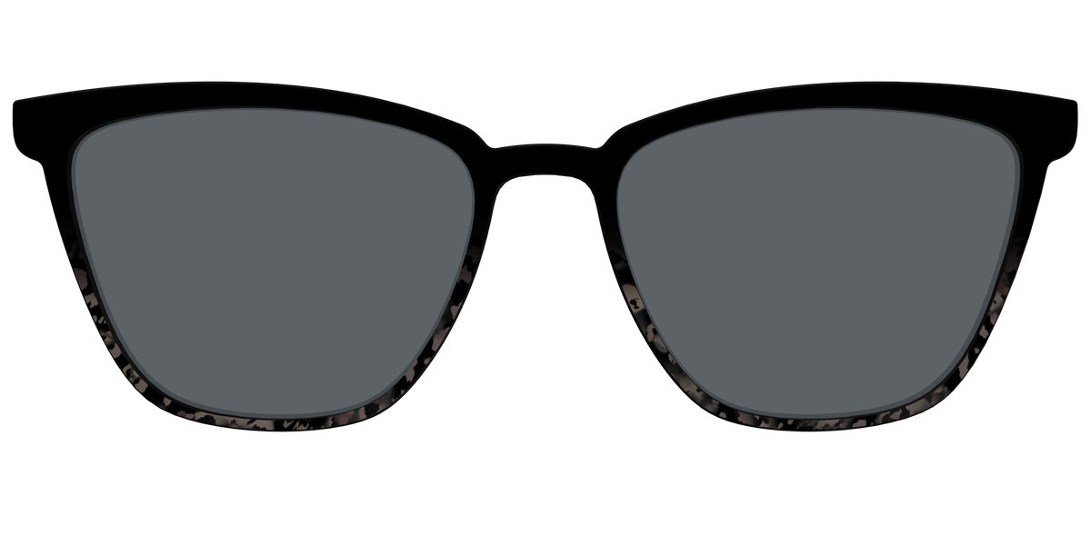 The Polarized Shaded Tortoise Sun Top - Front Top Image - Pair Eyewear