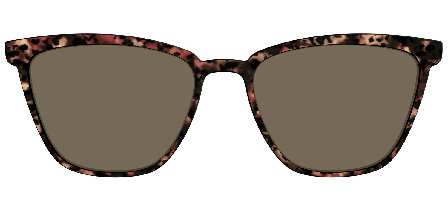 The Polarized Sienna Tortoise Sun Top - Front Top Image - Pair Eyewear