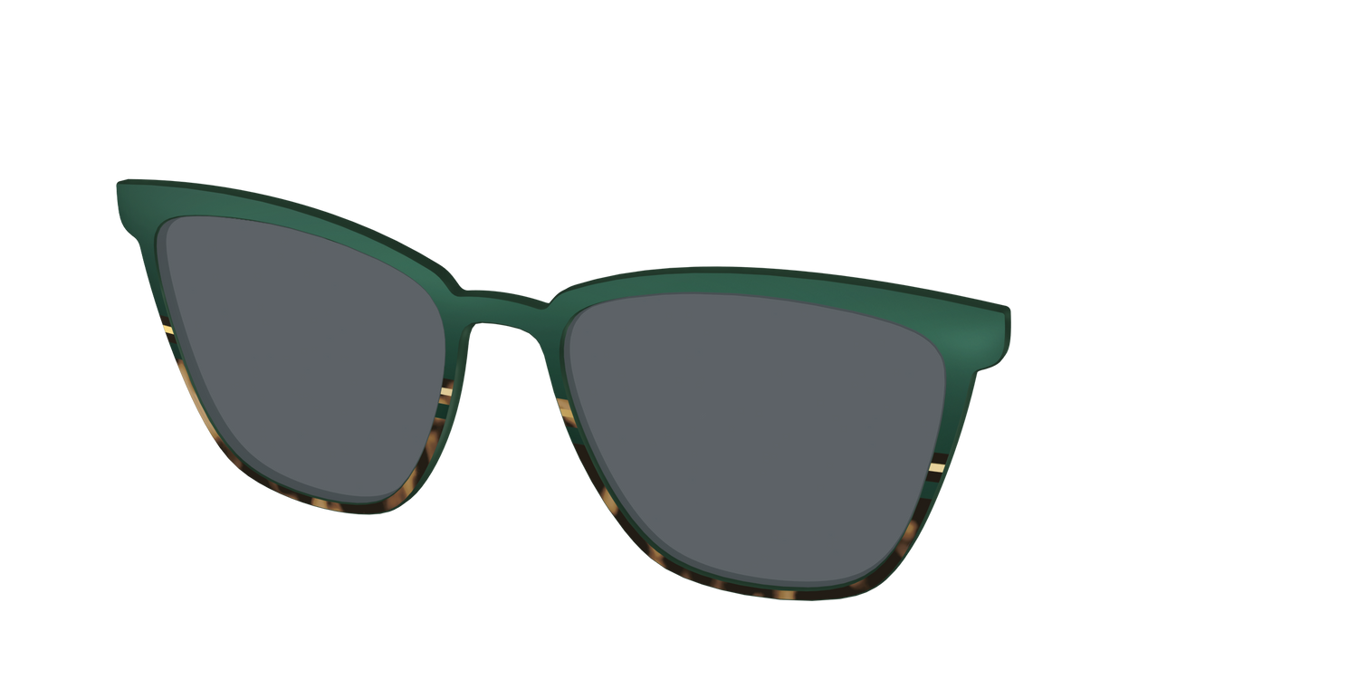 The Polarized Spruce Tortoise Sun Top - Angle Top Image - Pair Eyewear
