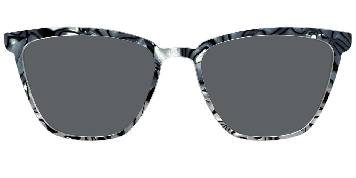 The Polarized Zebra Pearl Split Sun Top - Front Top Image - Pair Eyewear