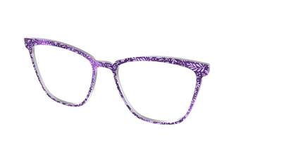 The Purple Shimmer Botanical - Angle Top Thumbnail - Pair Eyewear