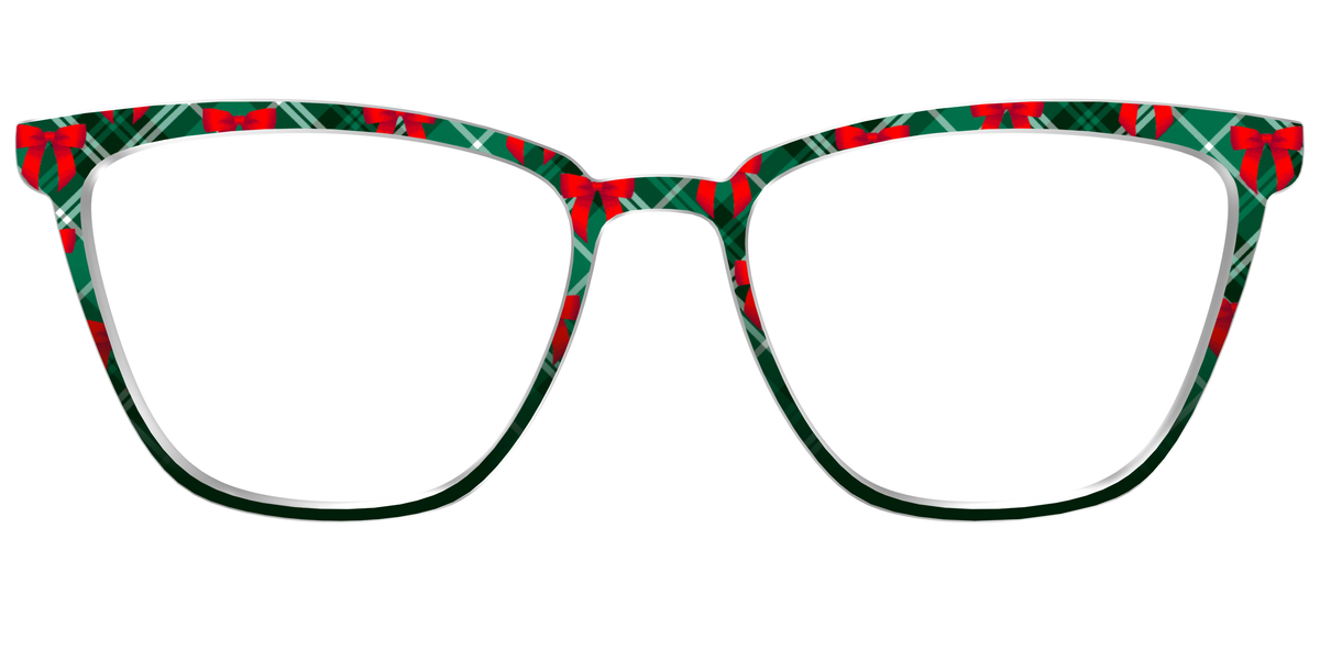 The Ribbon-Clad Plaid - Front Top Image - Pair Eyewear