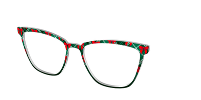 The Ribbon-Clad Plaid - Angle Top Thumbnail - Pair Eyewear
