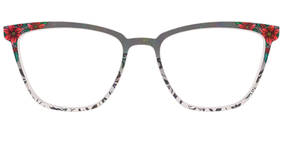 The Romantic Poinsettia Holographic Crystal - Front Top Thumbnail - Pair Eyewear