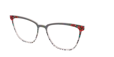 The Romantic Poinsettia Holographic Crystal - Angle Top Thumbnail - Pair Eyewear