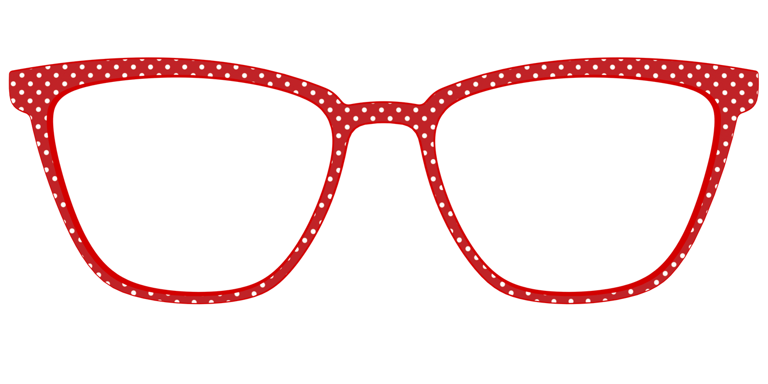 The Ruby Pin Dot - Front Top Image - Pair Eyewear