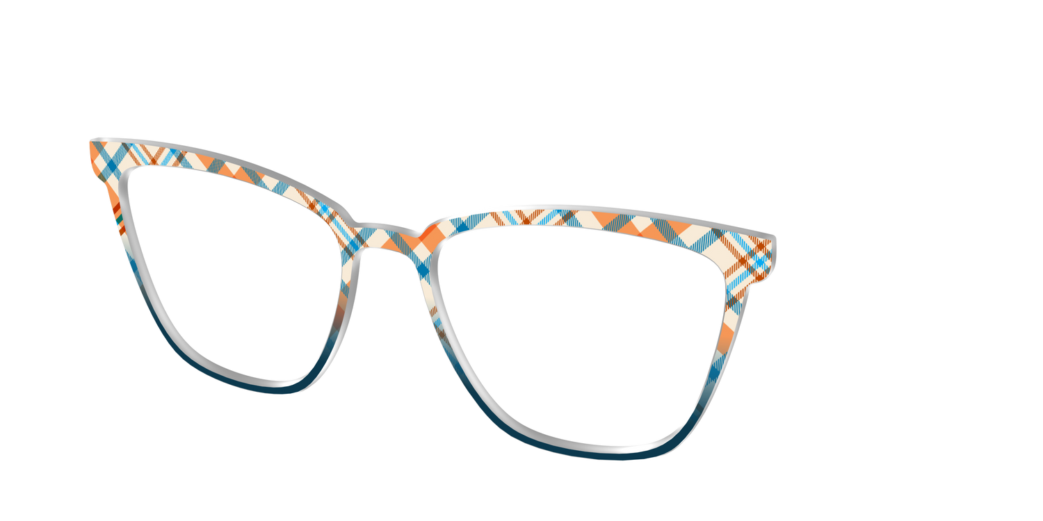 The Sailing Plaid - Angle Top Image - Pair Eyewear