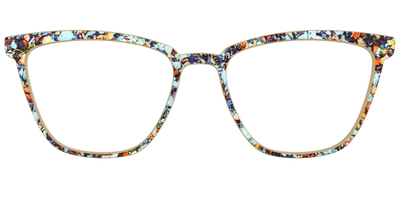 The Seashell Tortoise with Holographic Glitter - Front Top Thumbnail - Pair Eyewear