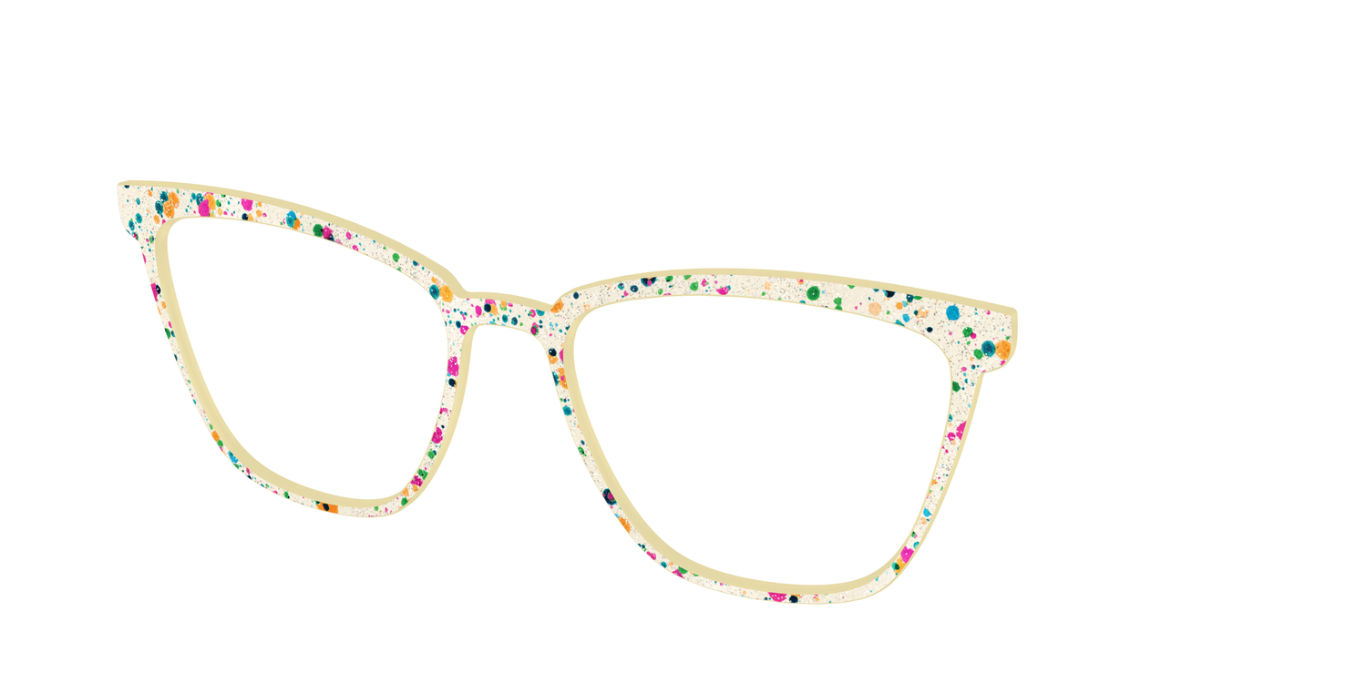 The Shimmer Speckled Egg - Angle Top Image - Pair Eyewear