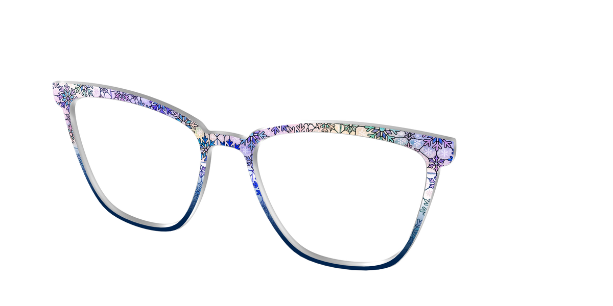 The Snowfall Stained Glass - Angle Top Image - Pair Eyewear