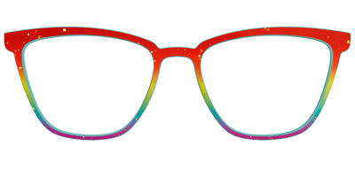 The Spectrum Gradient with Gold Flakes - Front Top Thumbnail - Pair Eyewear