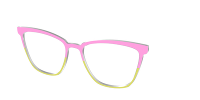 The Sweet Pea & Chartreuse Split - Angle Top Thumbnail - Pair Eyewear