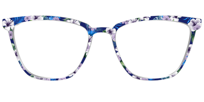 The Tropical Blue Blossoms - Front Top Thumbnail - Pair Eyewear