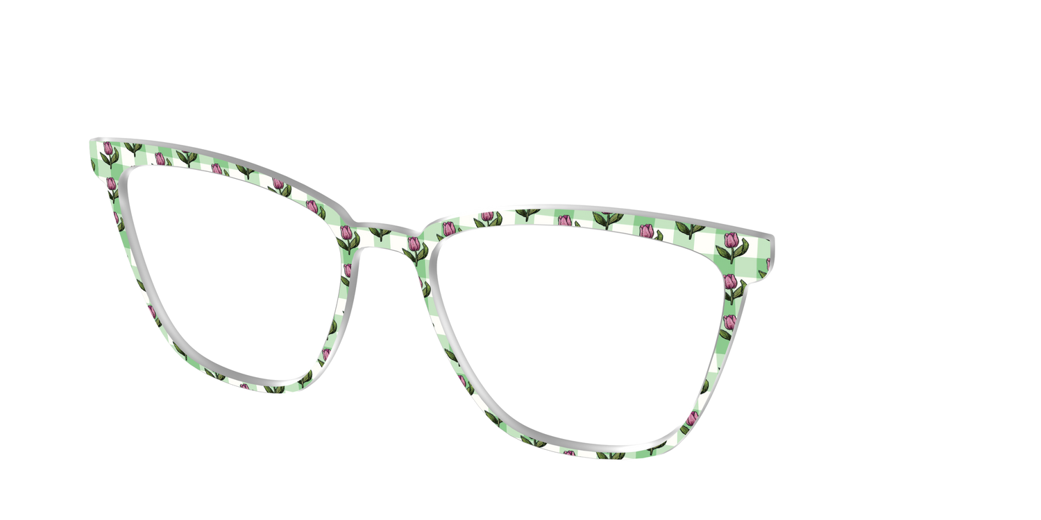 The Tulip Gingham - Angle Top Image - Pair Eyewear