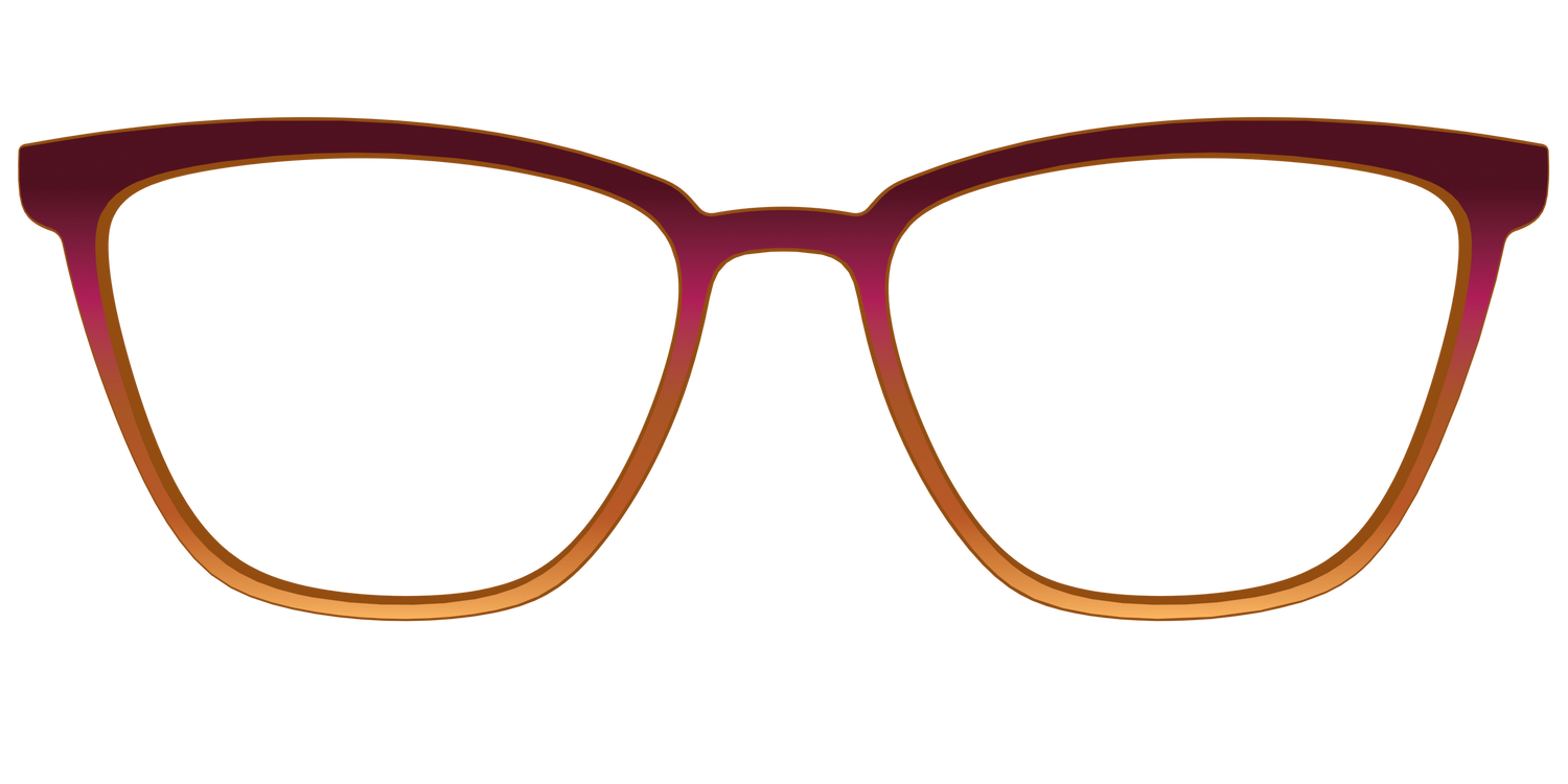 The Umber to Ochre Gradient - Front Top Image - Pair Eyewear
