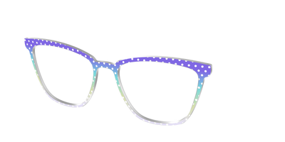 The Violet to Thistle Gradient Polka Dot - Angle Top Thumbnail - Pair Eyewear