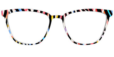 The Vivid Zebra Stripes - Front Top Thumbnail - Pair Eyewear