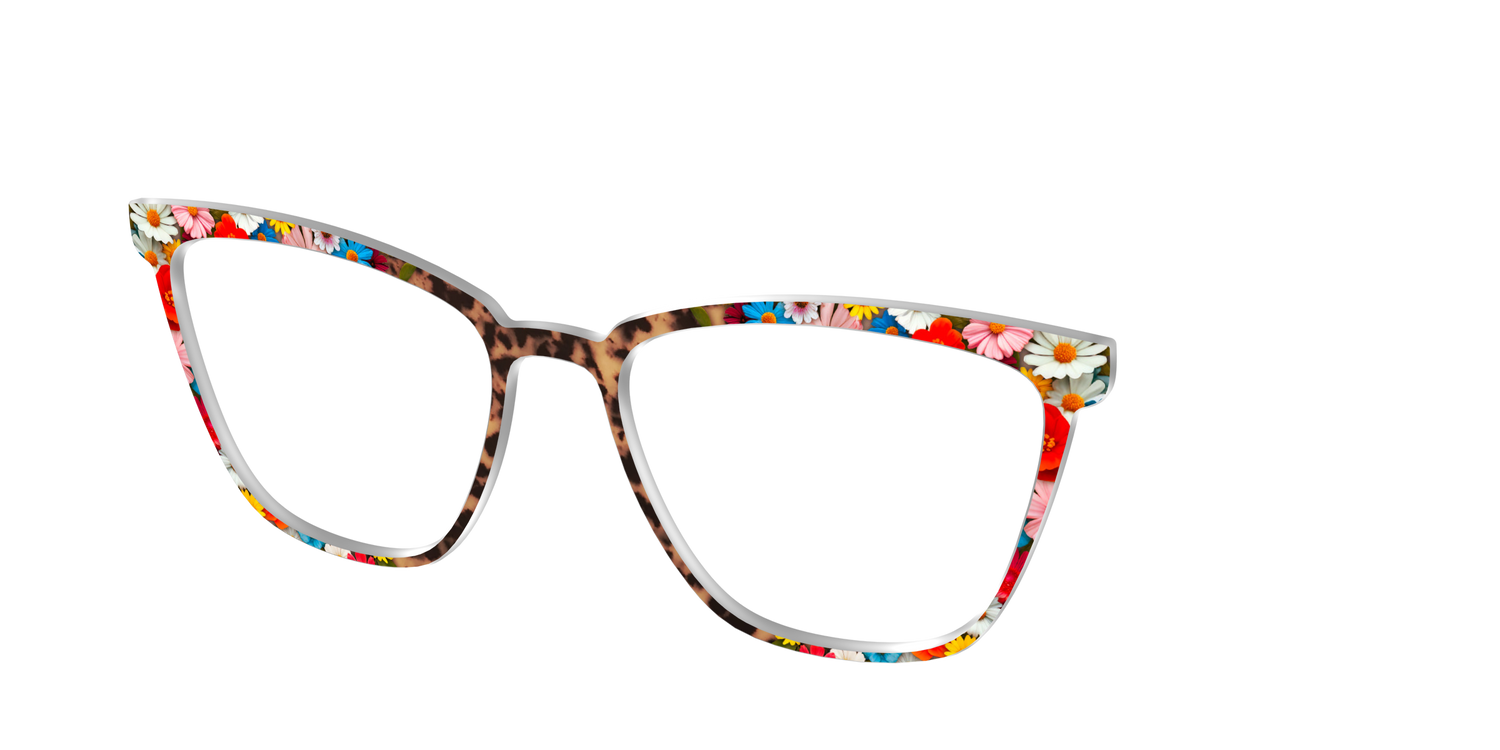 The Wildflower Tortoise - Angle Top Image - Pair Eyewear