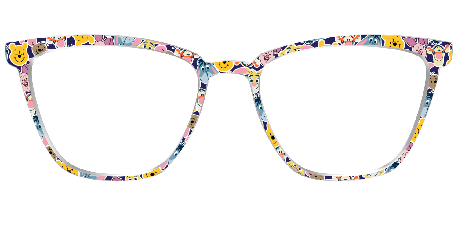Winnie the Pooh & Friends Stickers - Front Top Image - Pair Eyewear