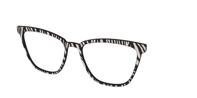 The Zebra Stripes - Angle Top Thumbnail - Pair Eyewear