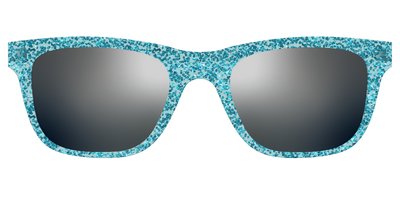 The Polarized Aquamarine Sparkle Sun Top - Front Top Thumbnail - Pair Eyewear