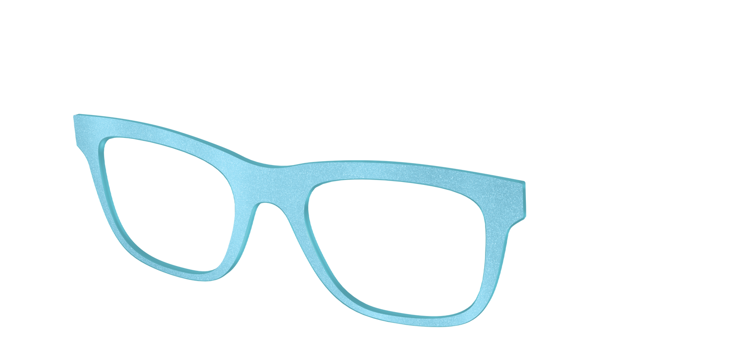 The Aqua Shimmer - Angle Top Image - Pair Eyewear