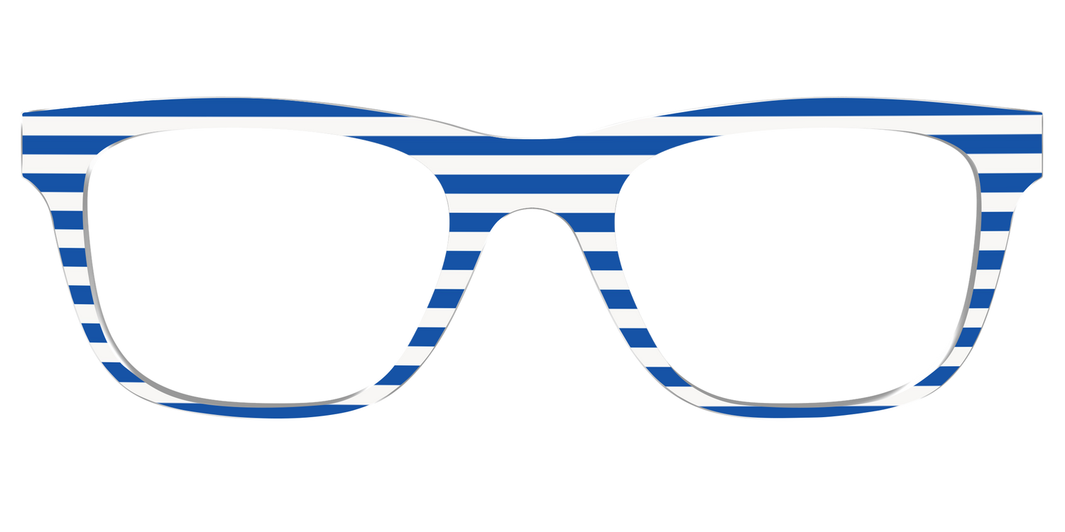 The Beach Umbrella Stripes - Front Top Image - Pair Eyewear