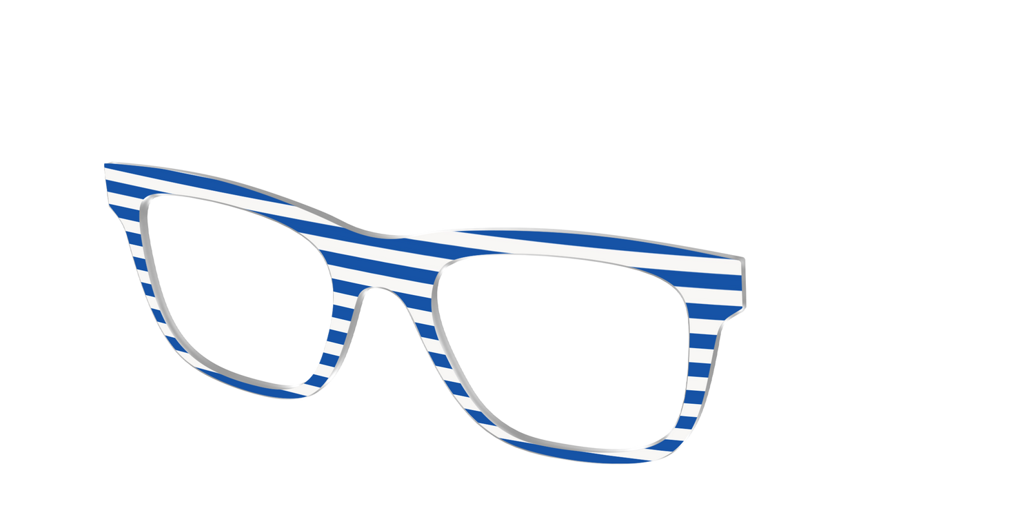 The Beach Umbrella Stripes - Angle Top Image - Pair Eyewear