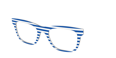 The Beach Umbrella Stripes - Angle Top Thumbnail - Pair Eyewear