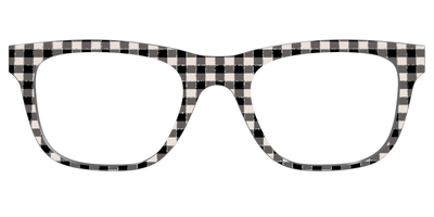 The Black Buffalo Check with Glitter - Front Top Thumbnail - Pair Eyewear