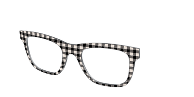 The Black Buffalo Check with Glitter - Angle Top Thumbnail - Pair Eyewear