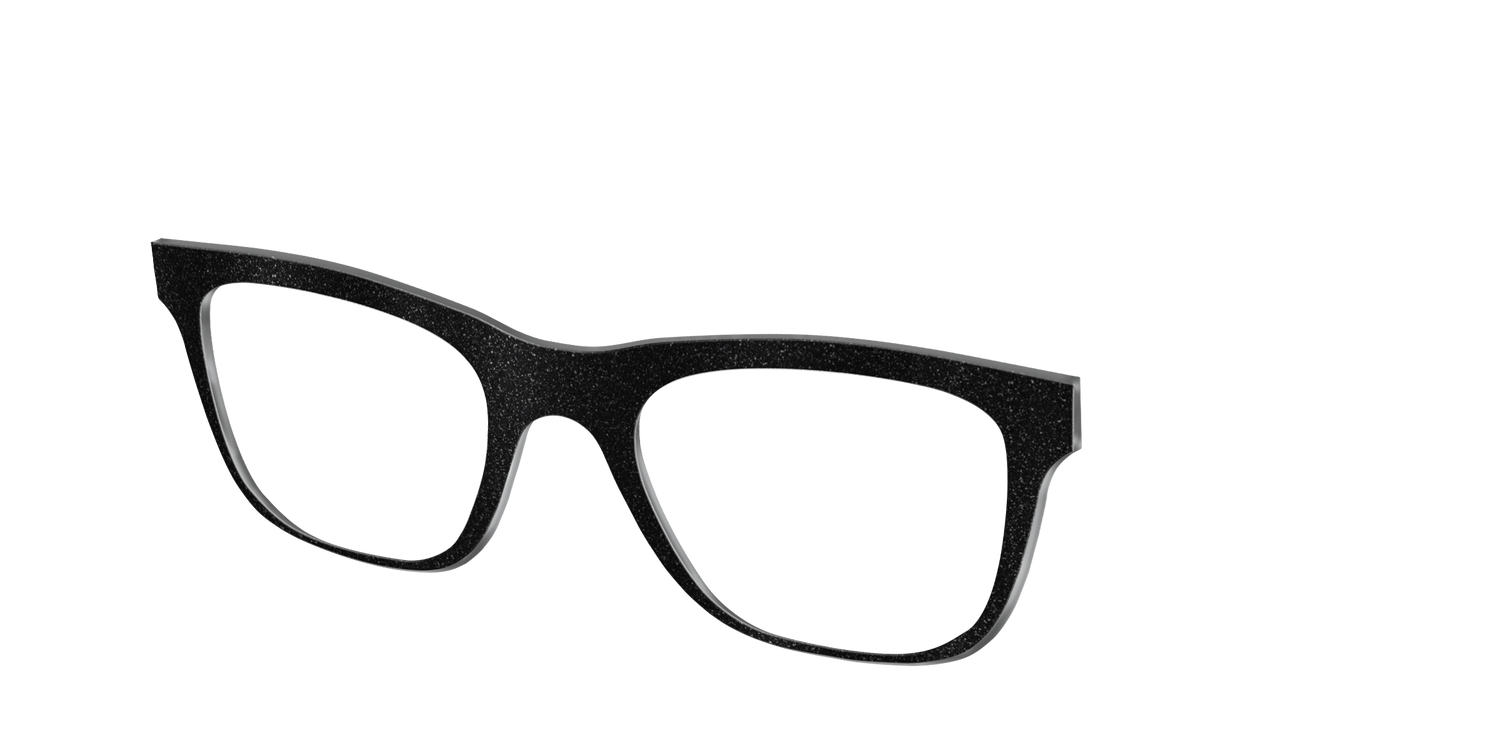 The Black Shimmer - Angle Top Image - Pair Eyewear