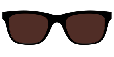 The Black with Brown Golf Lens - Front Top Thumbnail - Pair Eyewear