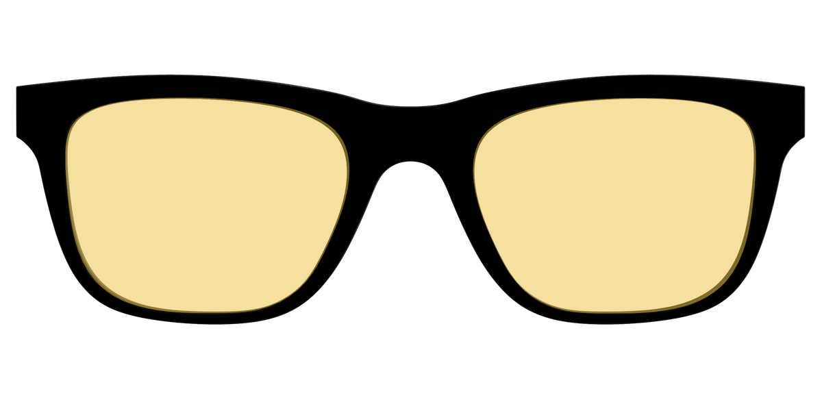 The Black with Driving Lens - Front Top Image - Pair Eyewear