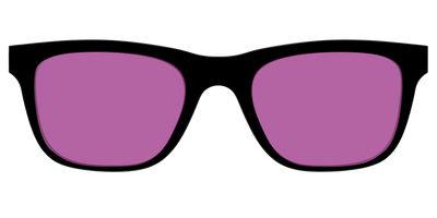 The Black with Violet Golf Lens - Front Top Thumbnail - Pair Eyewear