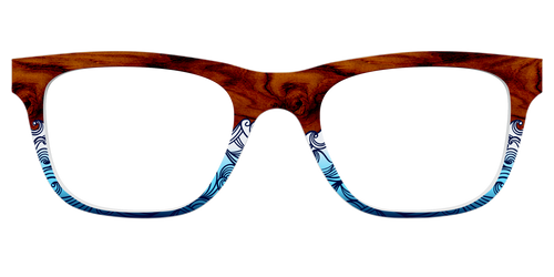 The Blue Wood Waves - Pair Eyewear