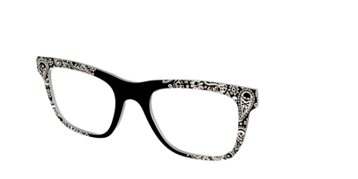 The Bone White Paisley - Angle Top Thumbnail - Pair Eyewear